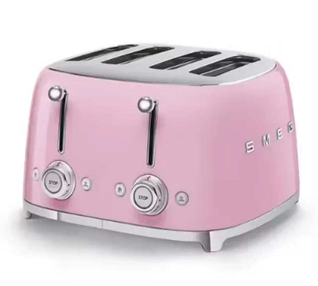 SMEG TSF03PKEU 4-Slice Toaster - Pink Lacquer