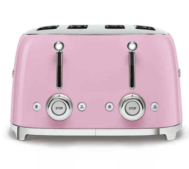 SMEG TSF03PKEU Brödrost 4 skivor - Rosa lack