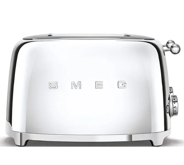 SMEG TSF03SSEU 4-Slice Toaster - Chrome Finish