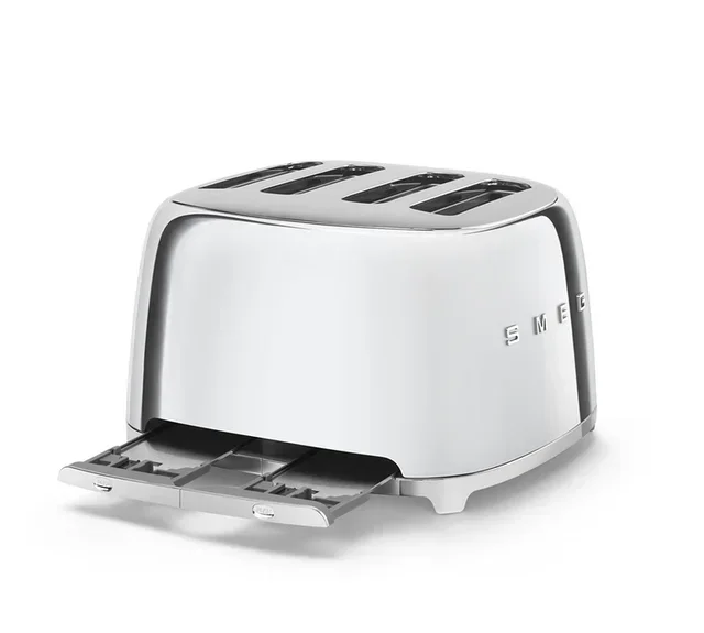 SMEG Brödrost TSF03SSEU 4 Skivor - Krom Finish