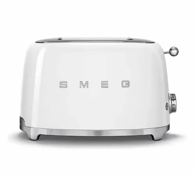 SMEG White Breakfast Bundle TSF01WHEU Toaster + KLF03WHEU Kettle