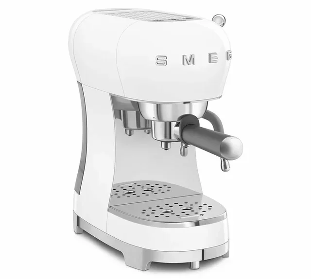 Máquina de espresso SMEG blanca ECF02WHEU estilo años 50