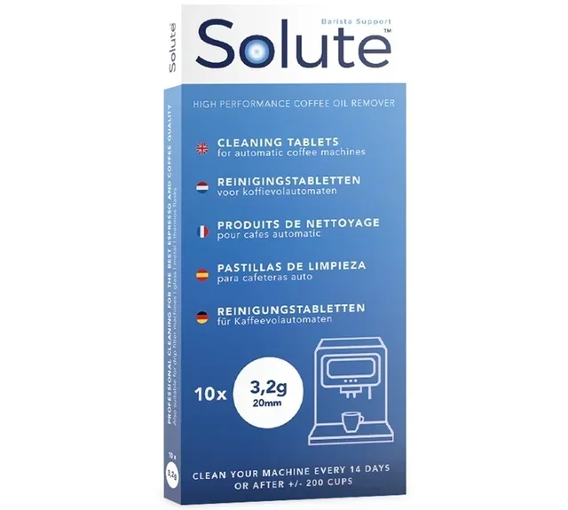 Pastiglie Detergenti SOLUTE per Macchine Caffè Jura - 10 Compresse da 3,2g