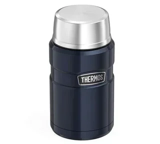 Contenitore termico acciaio inox Thermos King blu notte 71 cl - Thermos