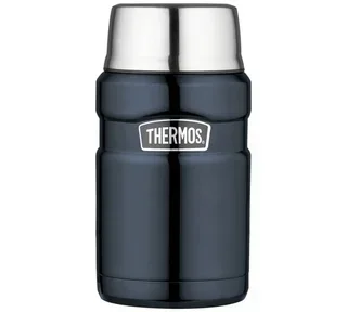 Contenitore termico acciaio inox Thermos King blu notte 71 cl - Thermos