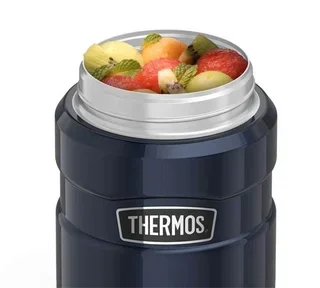 Contenitore termico acciaio inox Thermos King blu notte 71 cl - Thermos