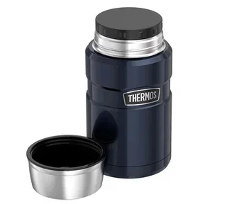 Contenitore termico acciaio inox Thermos King blu notte 71 cl - Thermos
