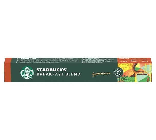 STARBUCKS 10 Capsules Compatible with Nespresso* Original Breakfast Blend
