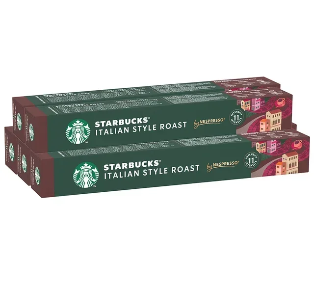 STARBUCKS 50 Capsules Compatible with Nespresso* Original - Italian Style Roast