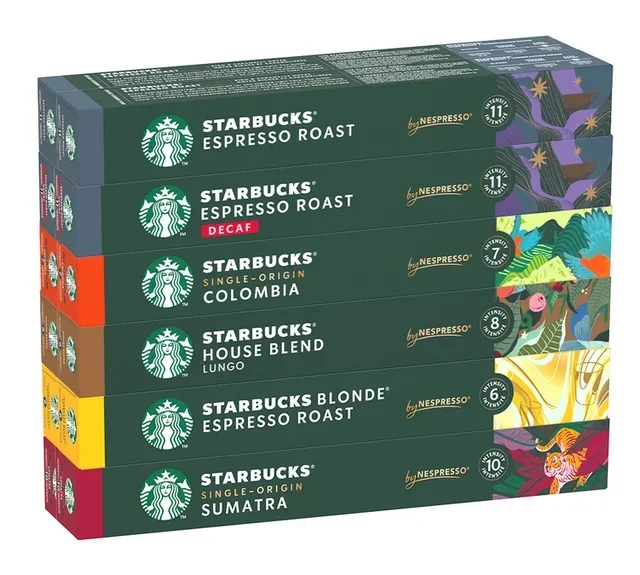 STARBUCKS Discovery Pack: 120 Capsules for Nespresso* Original Machines