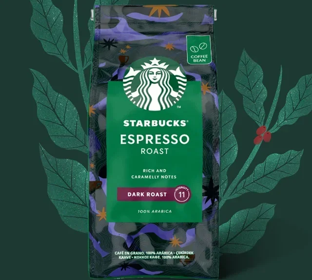Pack 4 x 450g - Café em Grão Starbucks Espresso Roast - Torra para Espresso