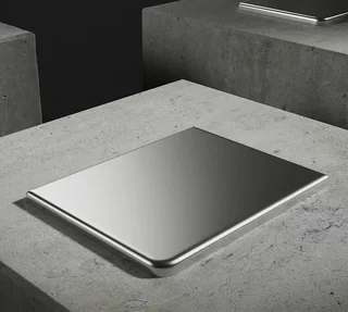 Plaques STONE ESPRESSO satin (argent mat) – kit de personnalisation