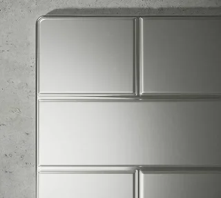 Plaques STONE ESPRESSO satin (argent mat) – kit de personnalisation