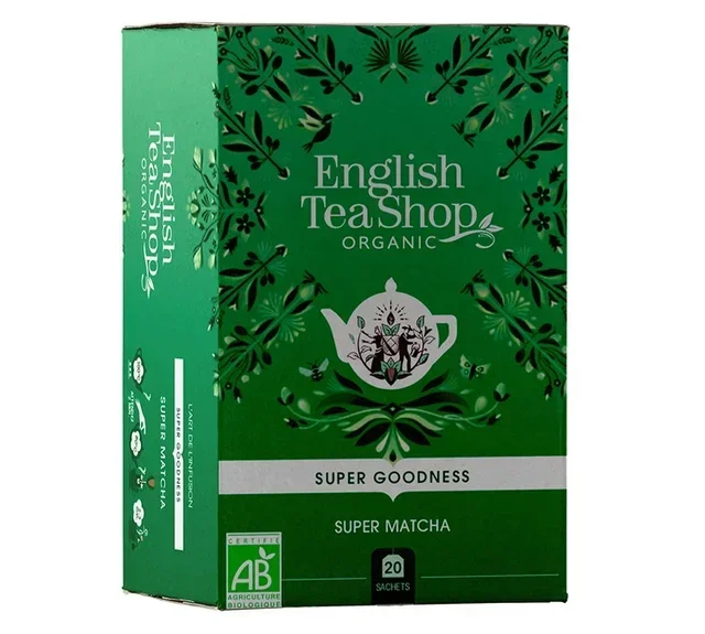 Super Matcha Organic - 20 Freshness Sachets - ENGLISH TEA SHOP