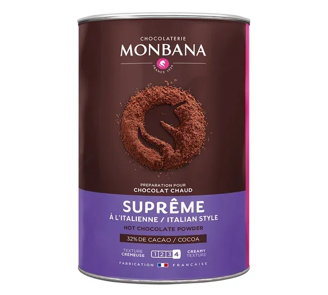 Supreme Italian-style Hot Chocolate Powder 32% Cocoa - Bulk 1 kg - MONBANA