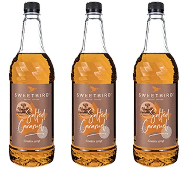 Pack Profesional 3 Siropes SWEETBIRD - Caramelo Salado - 3x1L