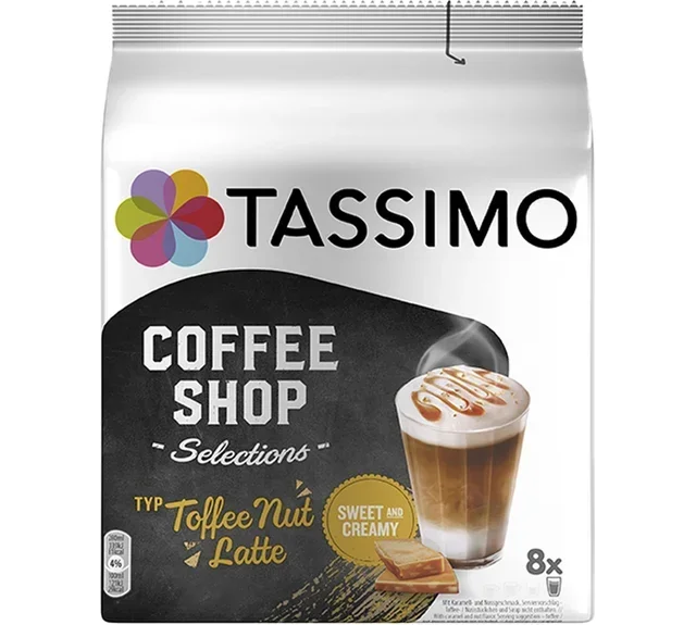 Kapsułki Tassimo Coffee Shop Toffee Nut Latte – 8 sztuk