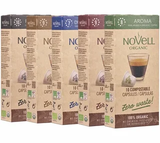 Probni paket: 50 organskih kapsula, kompatibilnih sa Nespresso* Original - NOVELL