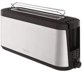 Tefal TL430811 Element Long Slot Toaster - Black &amp; Grey