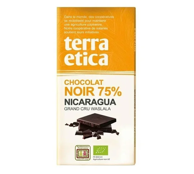 TERRA ETICA Organic Dark Chocolate 75% Nicaragua - 100g