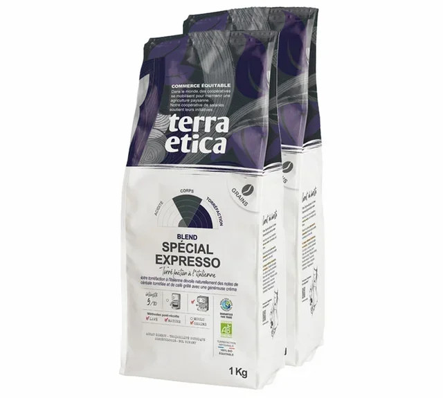 Terra Etica organska zrna kafe 2 kg, profesionalna klasa za espresso