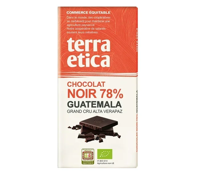 Terra Etica Bio Guatemala 78% Zartbitterschokolade Tafel - 100g