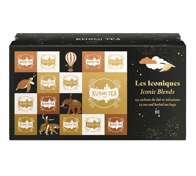 Le Iconiche Bio - Infuso di Tè Set Regalo 24 Bustine - KUSMI TEA