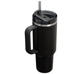 The Quencher H2.O FlowState 1.18 L Black Insulated Tumbler with Straw - STANLEY