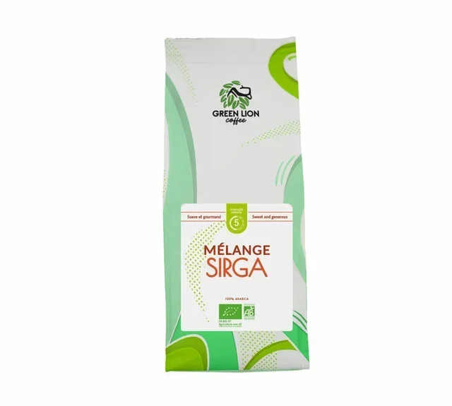 Miscela Sirga Bio - Caffè in Grani 1kg - GREEN LION COFFEE