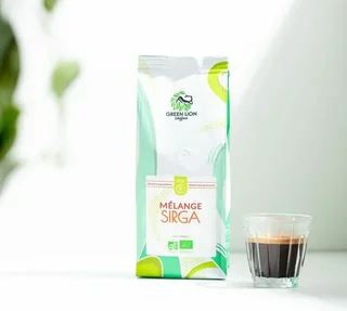 Зрна кафе 1 кг – мешавина Sirga Bio – GREEN LION COFFEE