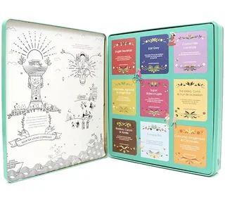 The Ultimate Tea Bio Collection gift set, 72 tea bags, in a metal box - English Tea Shop.