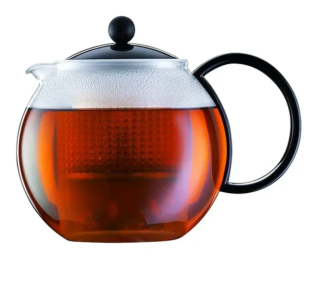 Théière à piston verre et ABS 50 cl Bodum Assam Noire + 2 verres 25 cl Titlis