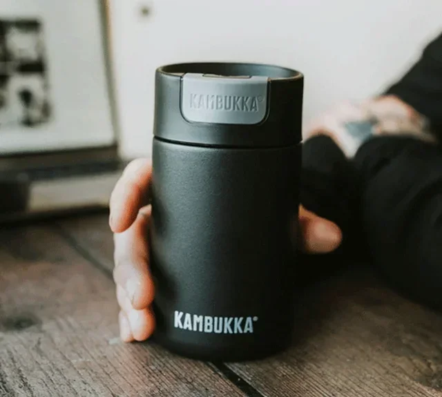 Thermal mug Olympus Jet Black 30 cl - KAMBUKKA