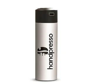 Thermo Flask HANDPRESSO White Insulated Bottle 30 cl with Thermometer