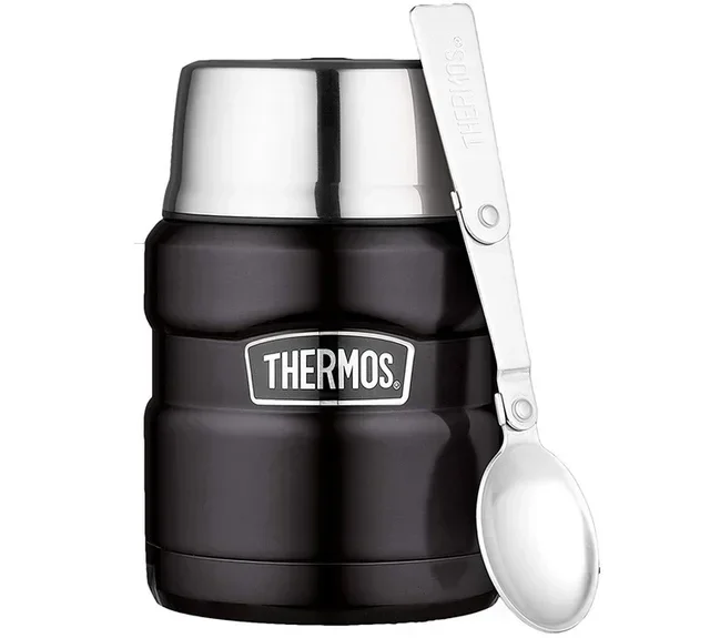 Thermos King ételtermosz 47cl, matt fekete
