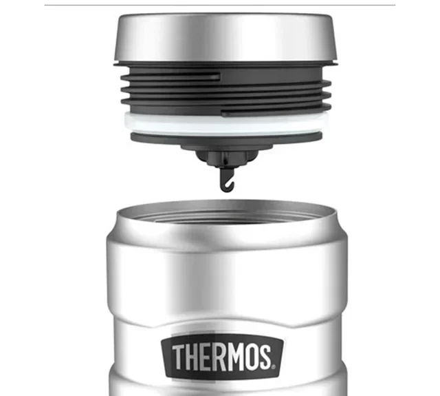 THERMOS King Stainless Steel Thermal Set 47cl: Bottle, Mug &amp; Lunch Box