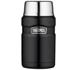 Portavivande termico Thermos King acciaio inox nero 71 cl - Thermos