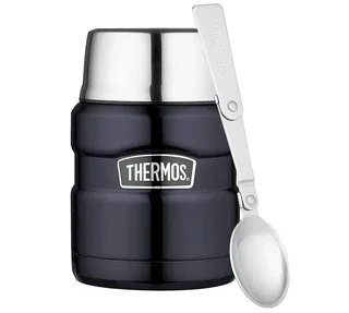 Thermos King Stainless Steel Vacuum Lunch Box 47cl Midnight Blue