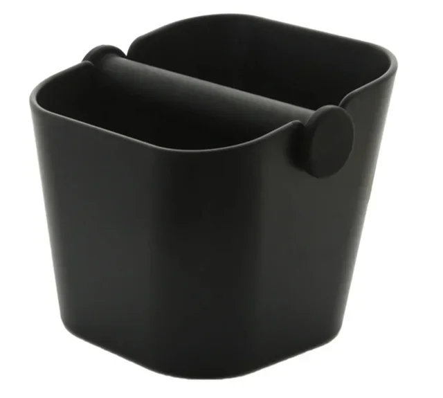 Knock box TIAMO nera per fondi di caffè e cialde