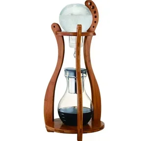 Cafeteira Cold Brew Tiamo - Extração a Frio Vidro &amp; Madeira