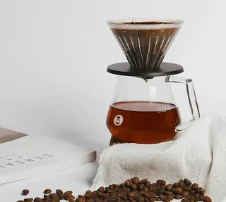 TIMEMORE Crystal Eye 02 Borosilicate Glass Dripper with Stand for 2-4 Cups