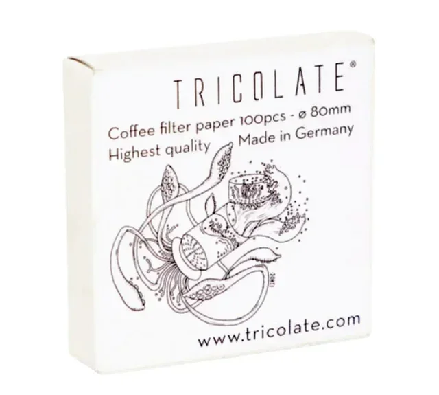 Papierowe filtry do kawy Tricolate - Zestaw 100 sztuk