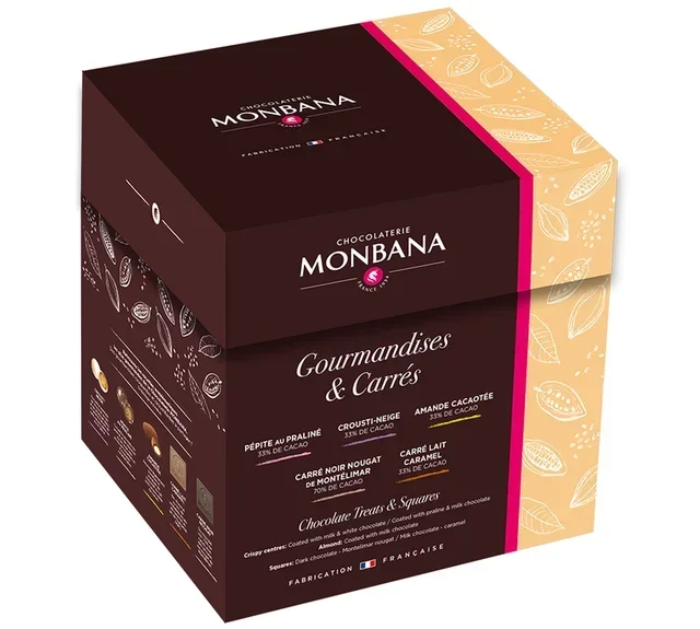 Tulip Box Assortment 120 Chocolate Delicacies - 360 g - MONBANA