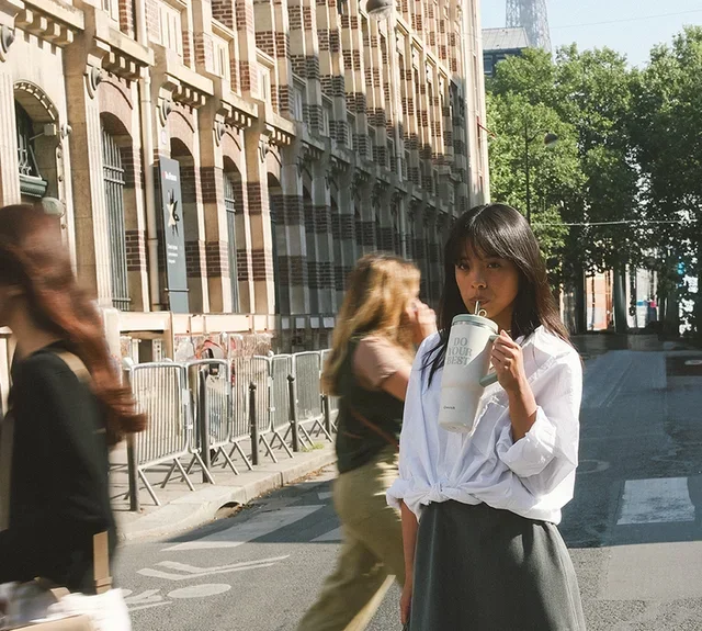 Putna termosica s ugrađenom slamkom, Level Up – 90 cl – QWETCH