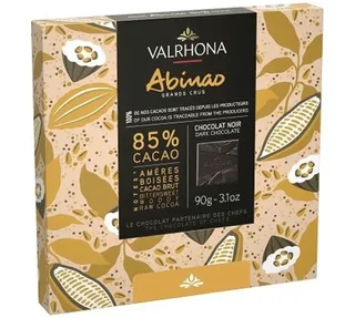 VALRHONA Abinao 85% Dark Chocolate Box - 18 Napolitains