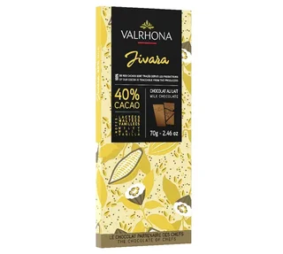 VALRHONA Jivara Tejcsokoládé Tábla 40% Kakaó - 70g