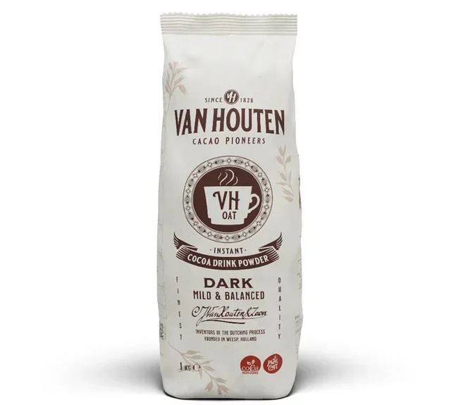 VAN HOUTEN Kakaogeschmack pflanzliches Pulver für Profis 1 kg