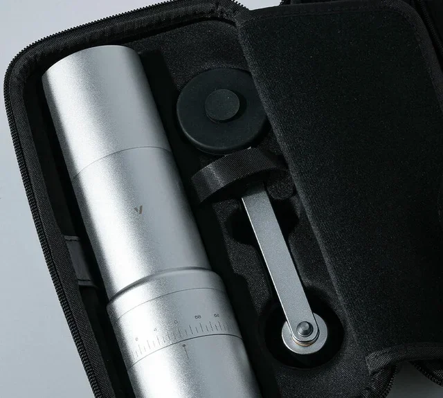 VARIA hybrid EVO electric and manual coffee grinder silver