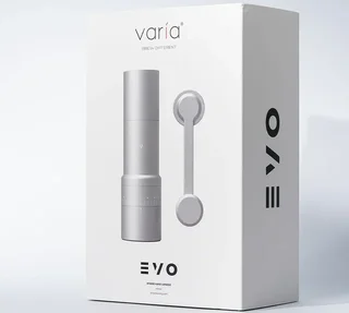 Molinillo de café VARIA híbrido EVO eléctrico y manual plata