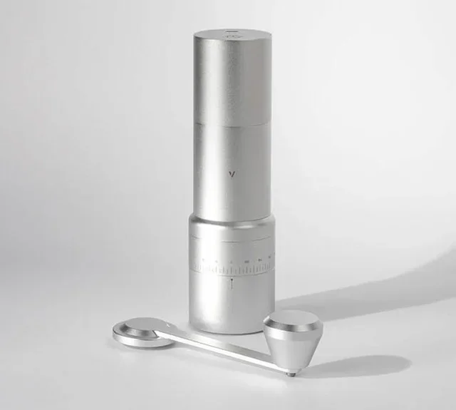 Molinillo de café VARIA híbrido EVO eléctrico y manual plata